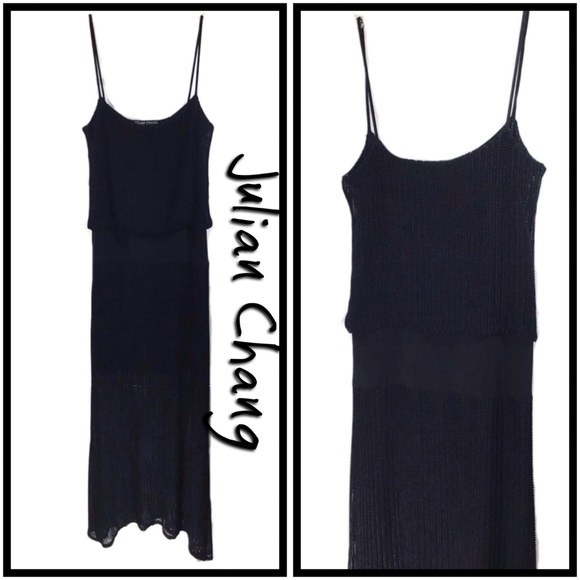 Julian Chang - Mesh Maxi Dress with Cardigan EUC - Picture 2 of 16